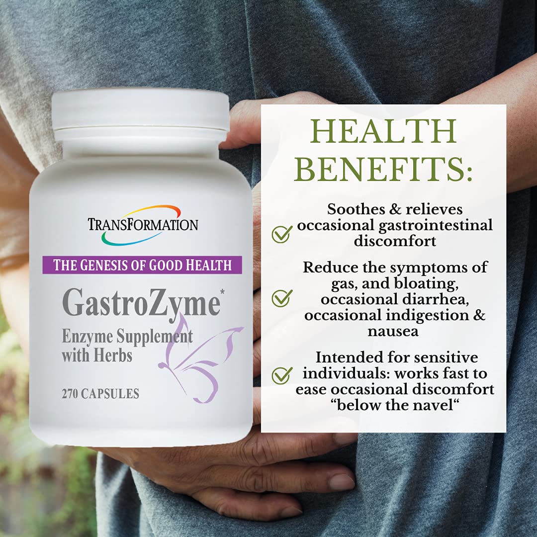 TRANSFORMATION GastroZyme Digestive Enzyme Supplement - 270 Capsules - image 2