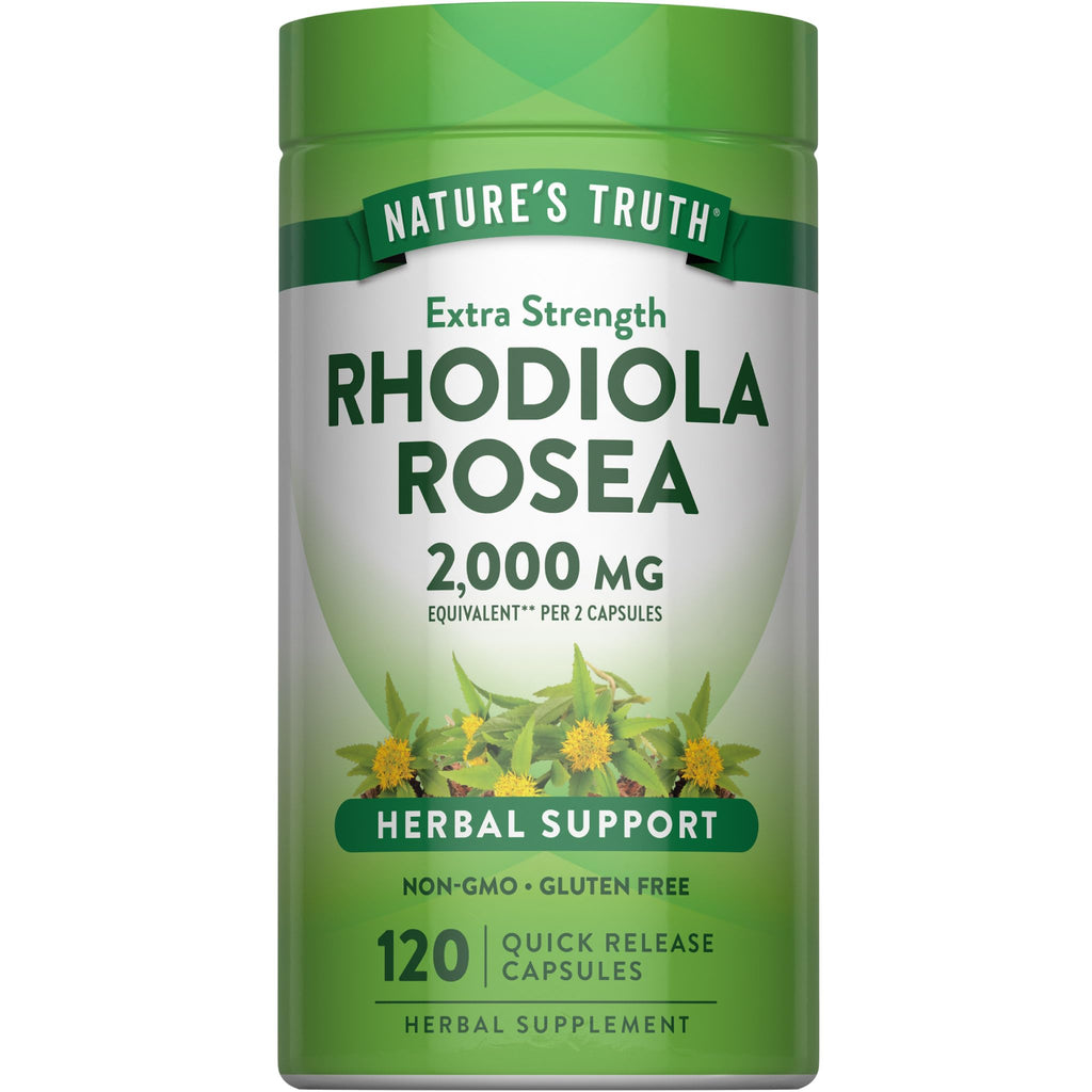 Nature's Truth Rhodiola Rosea Herbal Support - 120 Capsules