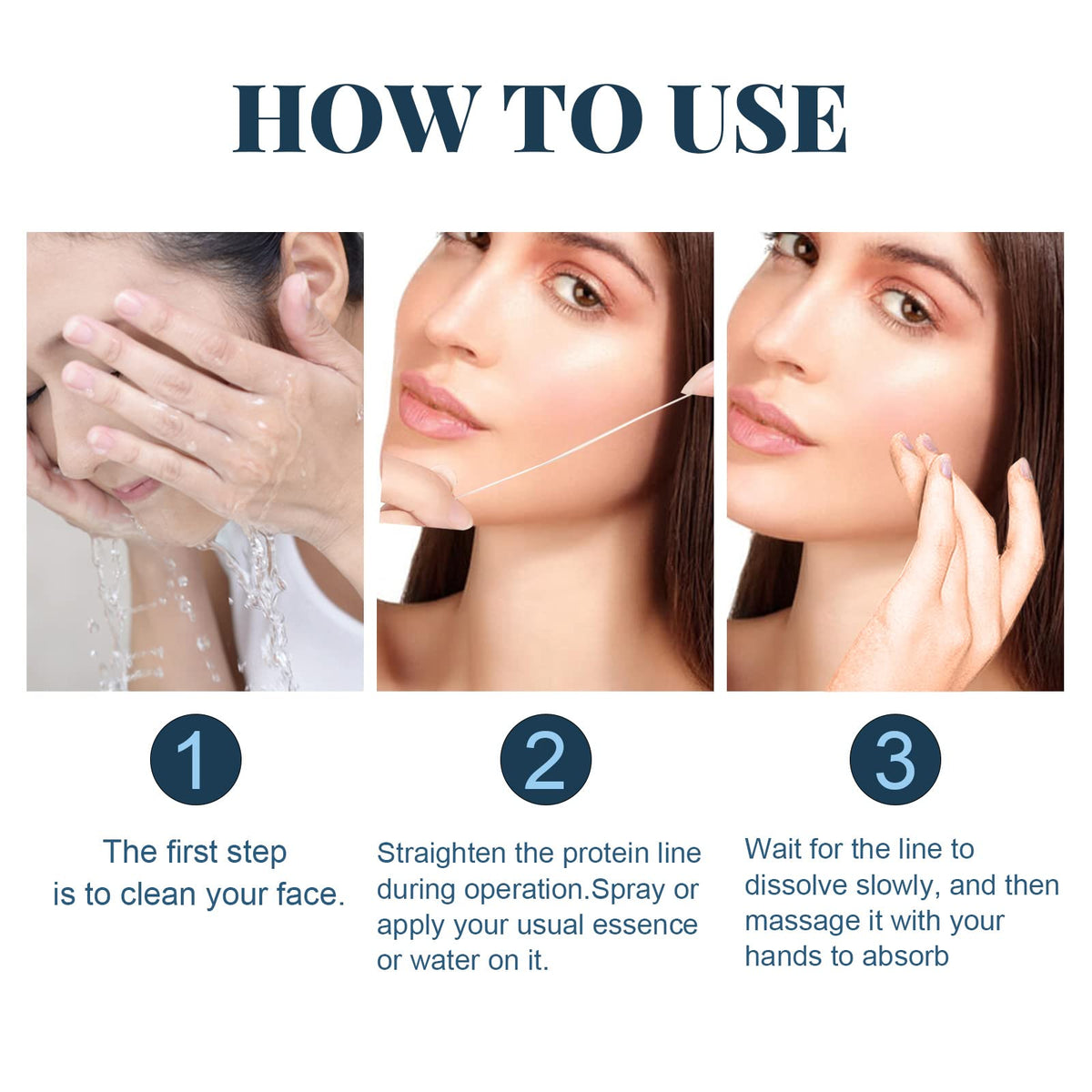 MQSHUHENMY Korean Soluble Protein Threads for Skincare - 60 Pieces - image 4