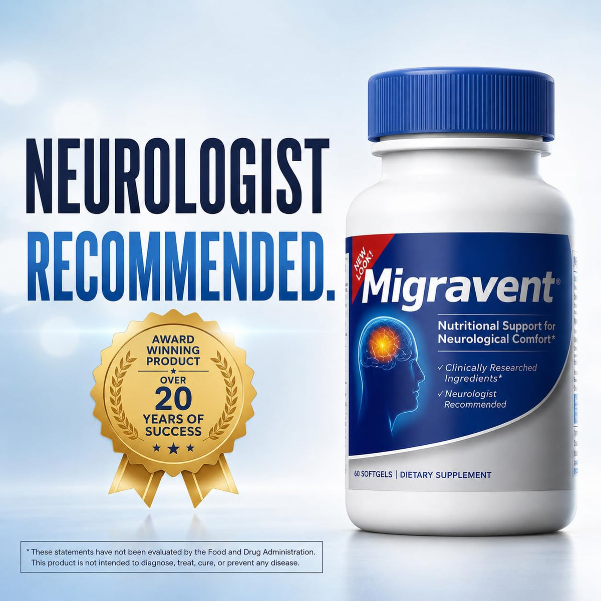 Vita Sciences Migravent Brain & Circulatory Wellness Support - 60 Softgels - image 5
