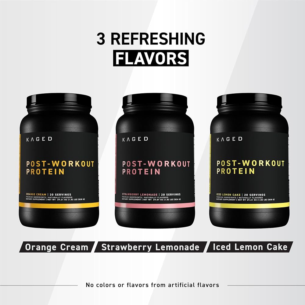 Kaged Post Workout Protein Powder Strawberry Lemonade - 20 Servings - image 6