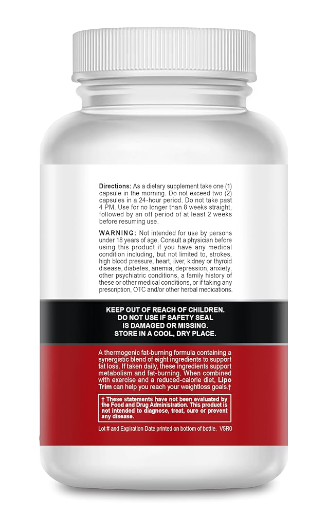 BIODEV Lipo Trim Advanced Lipogenic Thermogenic Diet Pills - 60 Capsules - image 2