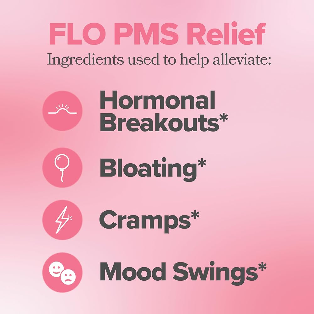 O Positiv FLO PMS Gummies for Women - Proactive PMS Relief - Targets