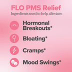 O Positiv FLO PMS Gummies for Women - Proactive PMS Relief - Targets