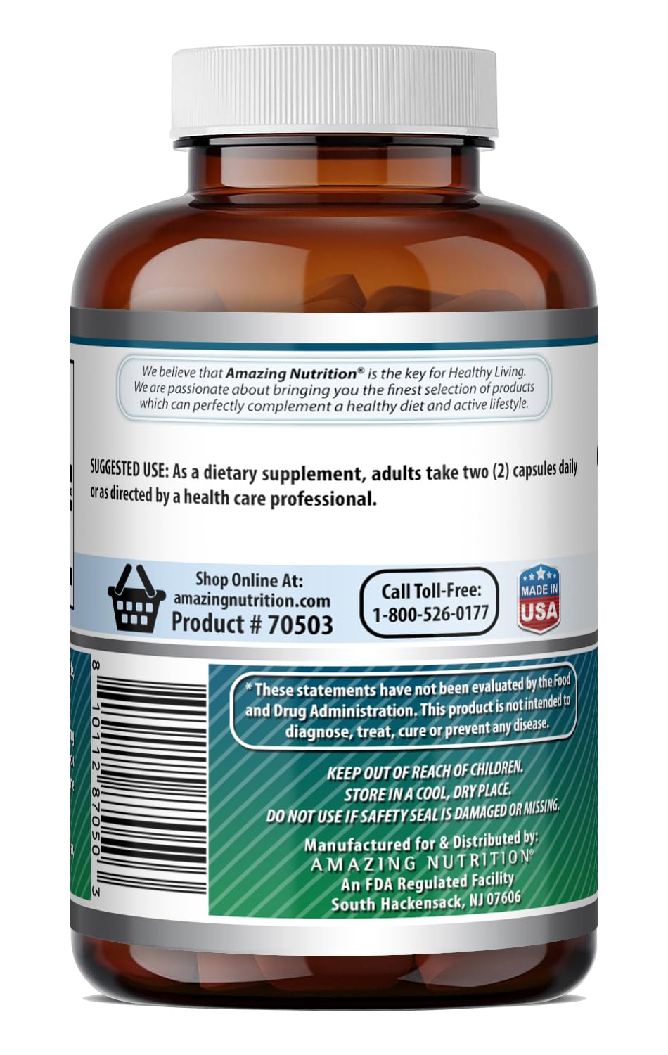 Amazing Nutrition NAC N-Acetyl Cysteine 600mg - 100 Capsules - image 5