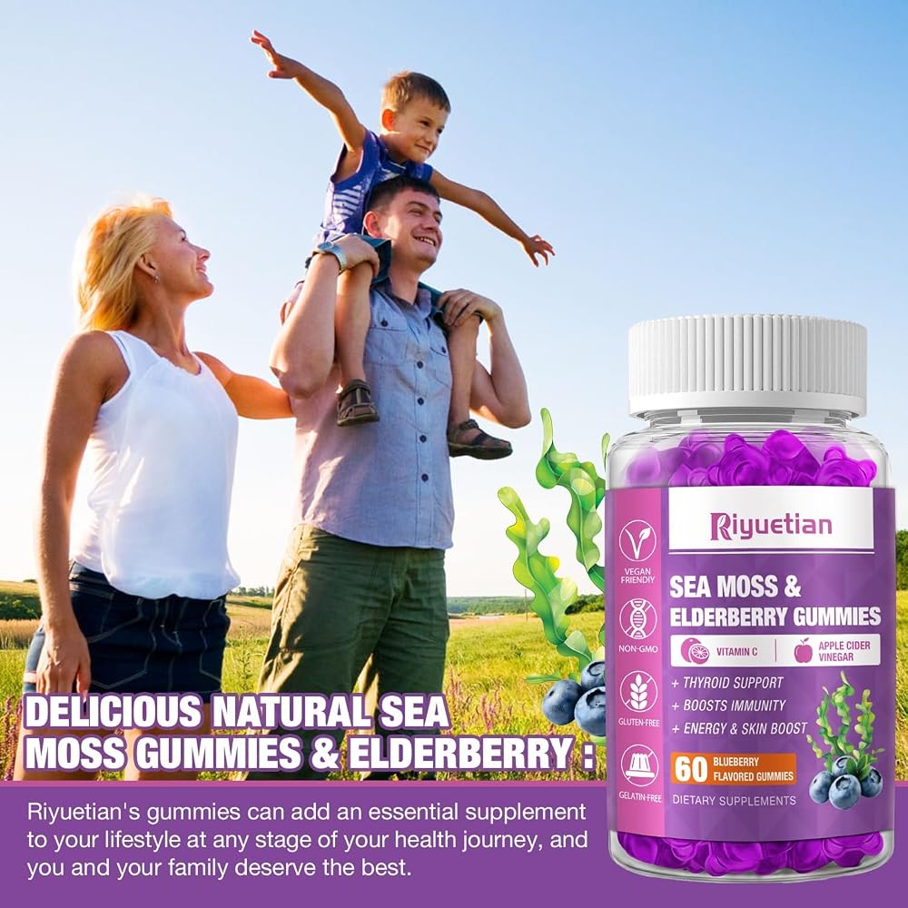 Riyuetian Sea Moss Gummies & Elderberry