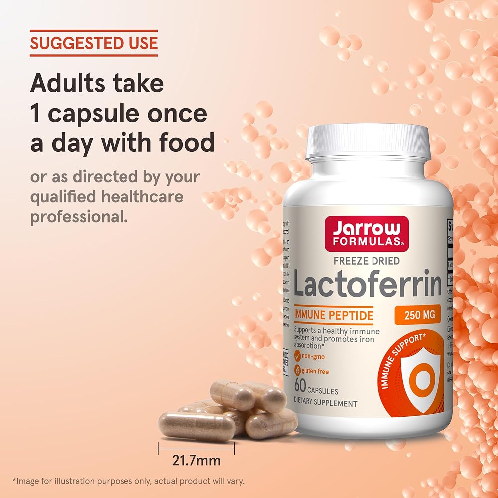 Jarrow Formulas Lactoferrin 250 mg Immune Support - 60 Capsules - image 7