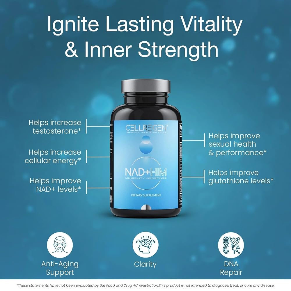 Cellregen NAD HIM NAD Supplement Nicotinamide Riboside - 90 Capsules - image 4