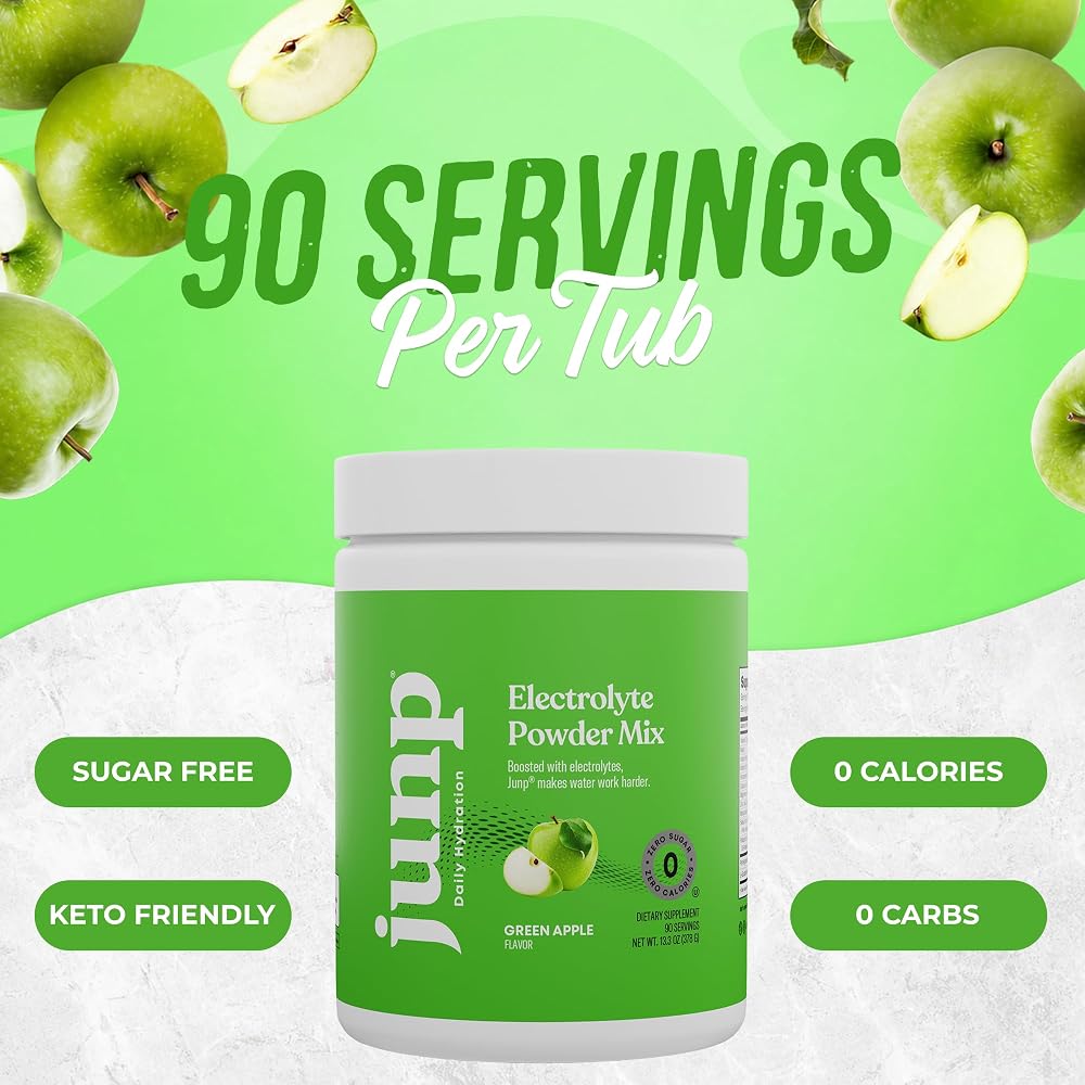 JUNP Electrolytes Powder No Sugar No Carbs Drink Mix - Potassium