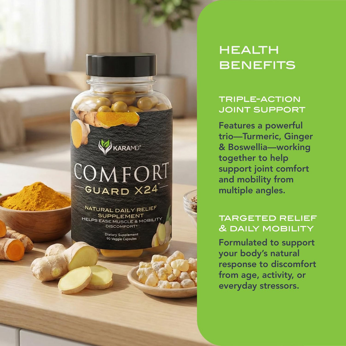 KaraMD Comfort Guard X24 Joint Support - 90 Capsules - image 4
