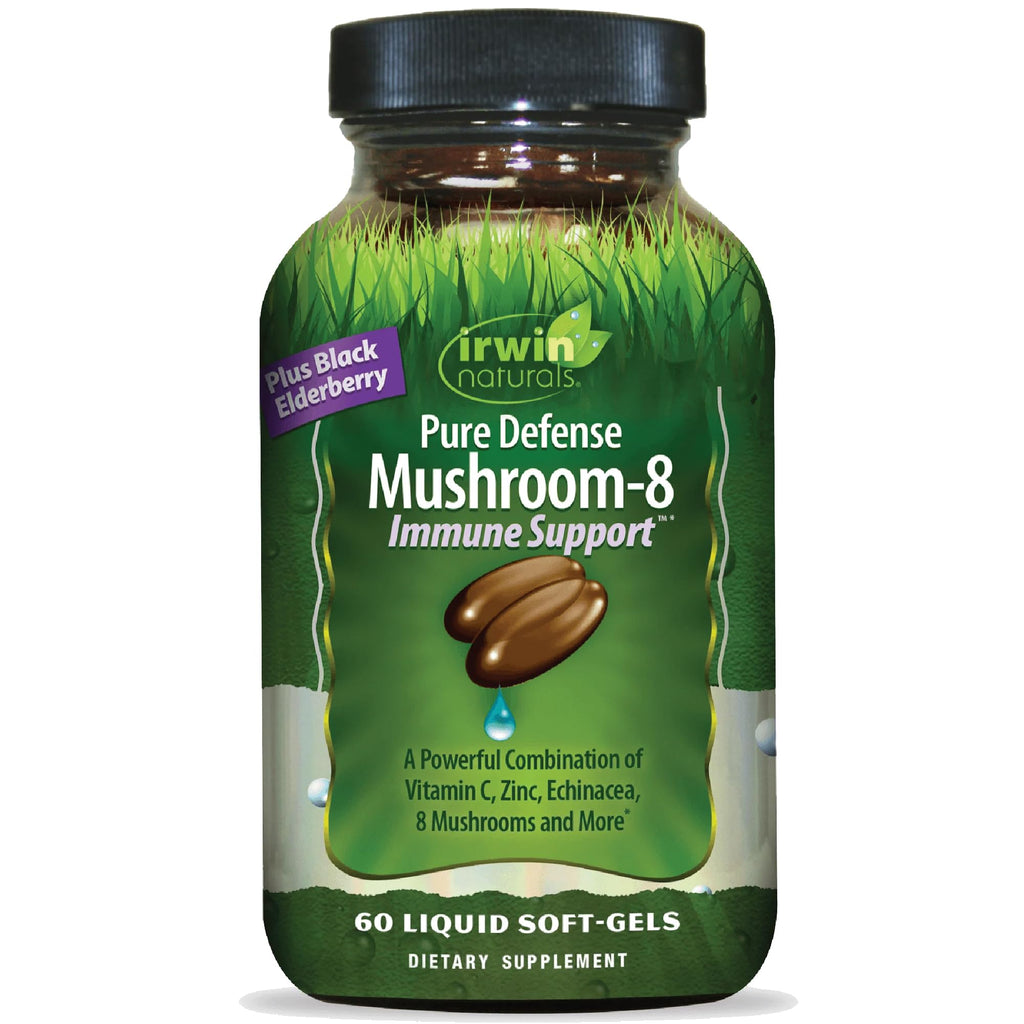 Irwin Naturals Pure Defense Mushroom-8 Immune Support - 60 Softgels
