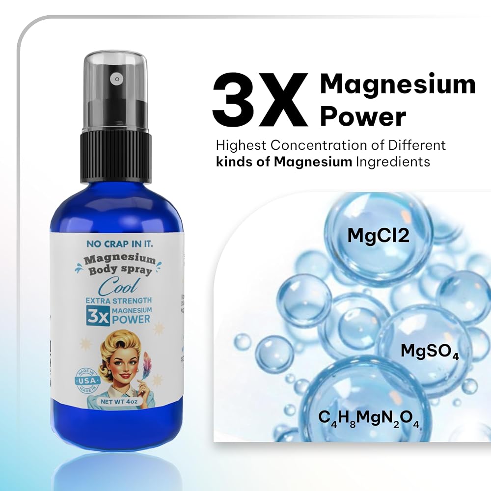 No Crap In It Magnesium Spray, Triple Action!- Your Way to Wellness