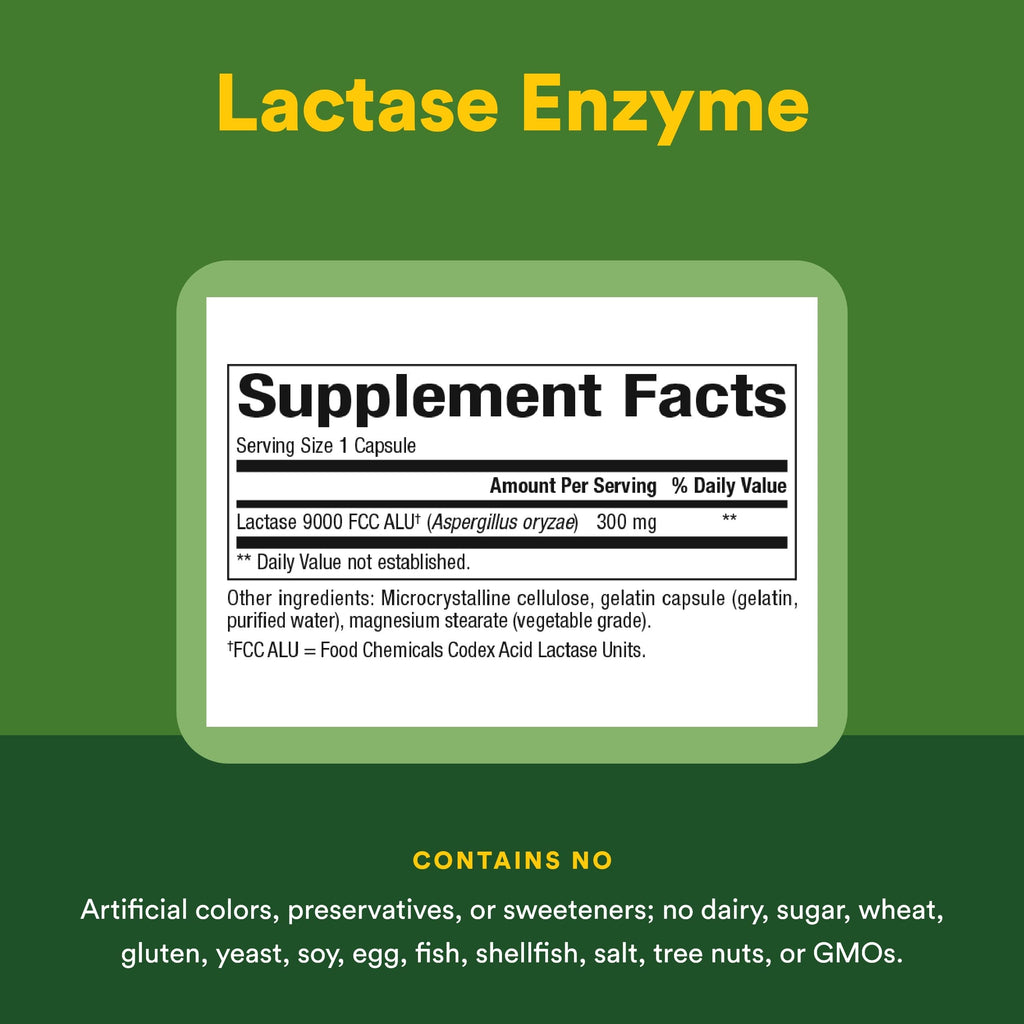 Natural Factors Lactase Enzyme 300 mg Dairy Digestion Support - 60 Capsules - image 4