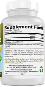 Best Naturals L-Tyrosine 500 mg 90 Capsules
