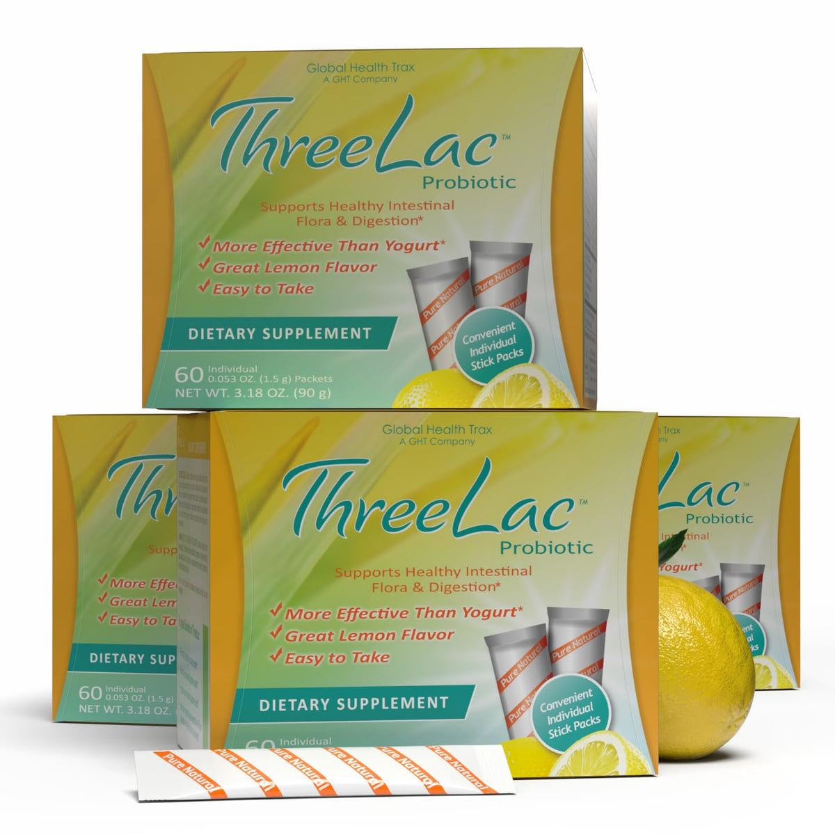 GHT Global Health Trax Global Health Trax GHT - ThreeLac Lemon