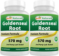 Best Naturals Goldenseal Root 570 mg (Non-GMO) 100 Capsules