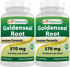 Best Naturals Goldenseal Root 570 mg (Non-GMO) 100 Capsules