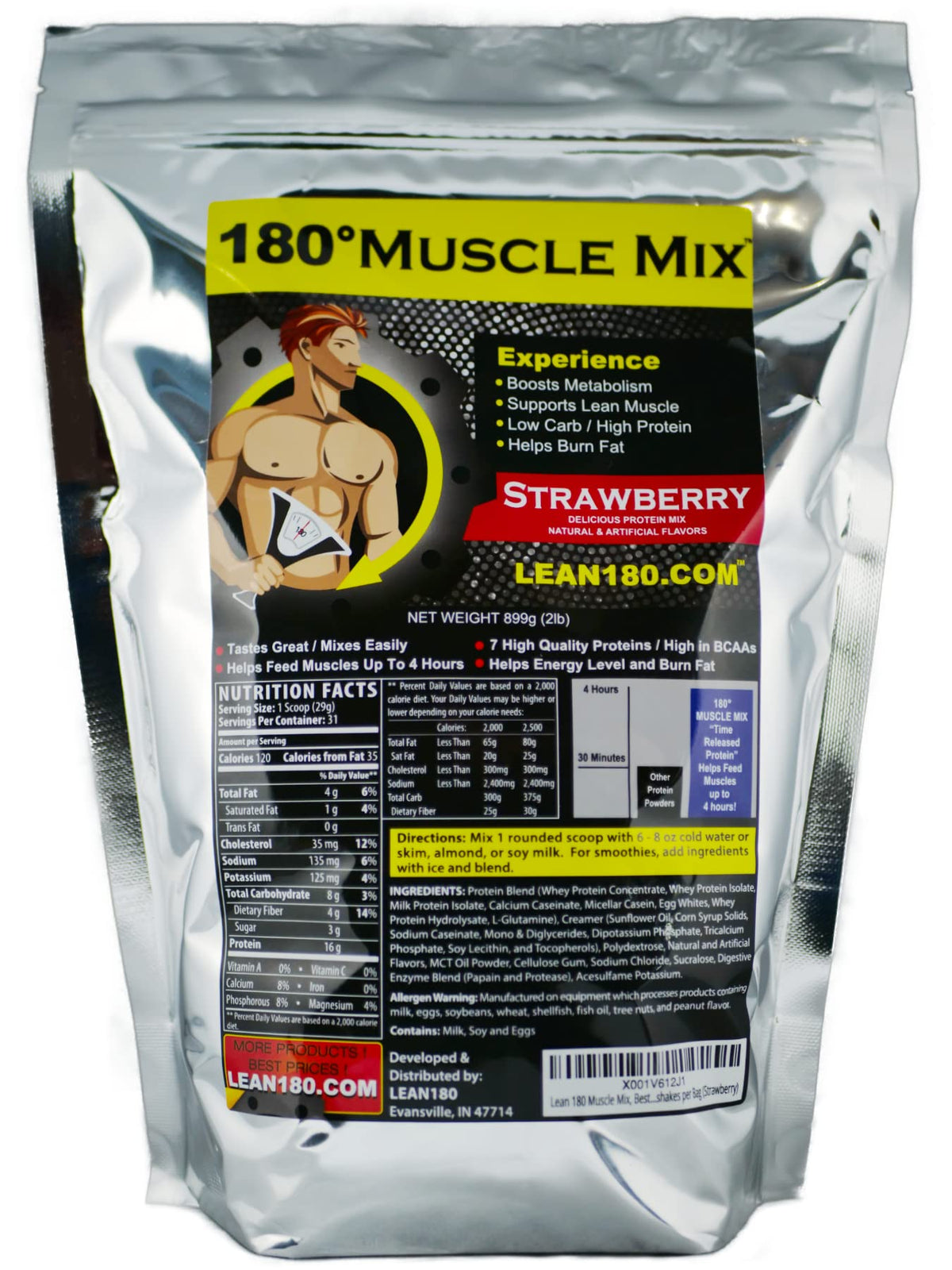 Lean 180 Muscle Mix - Best Tasting Protein Shake for Men - Build