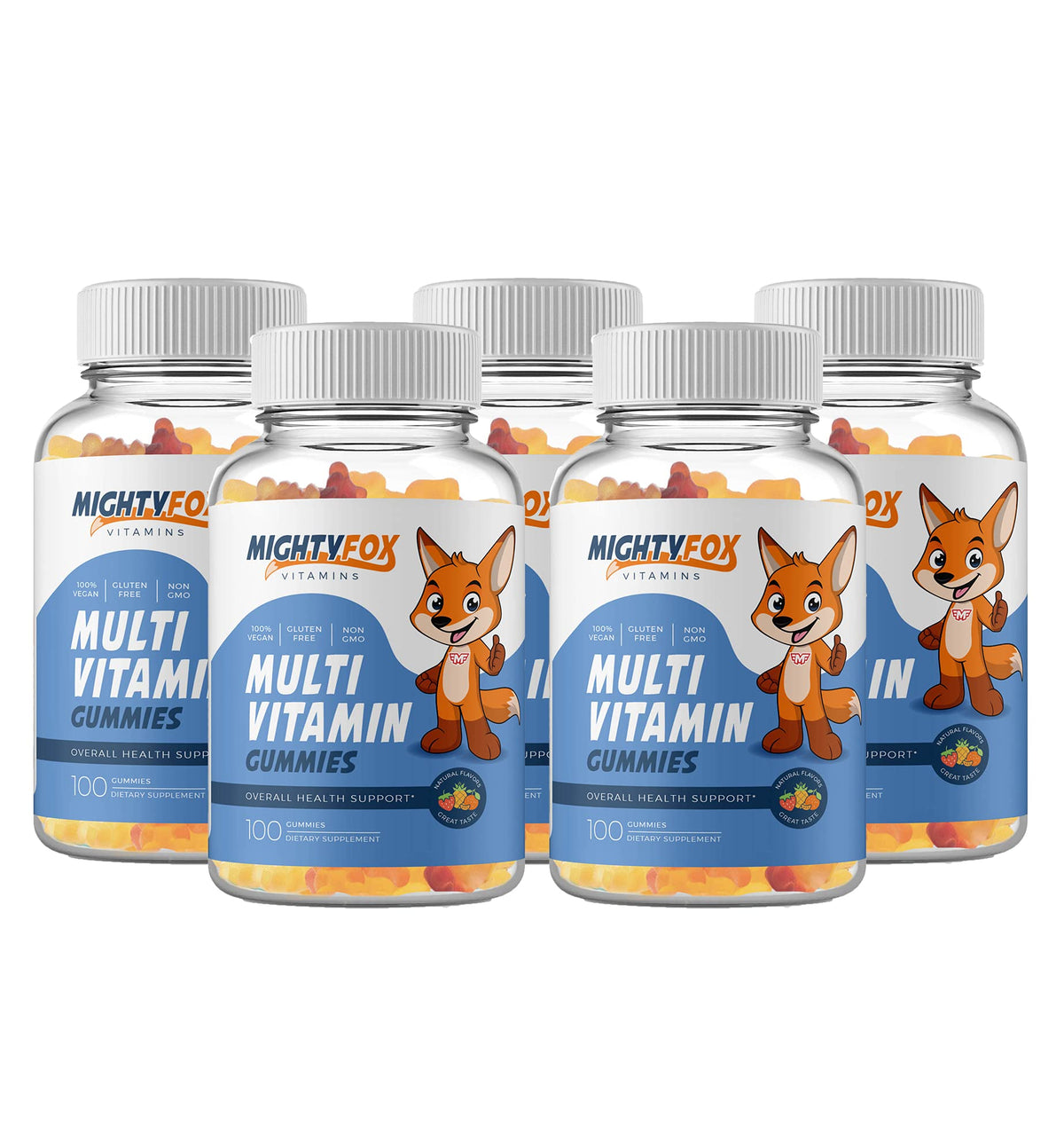 MIGHTY FOX VITAMINS Multivitamin Gummies for Kids Immune Support