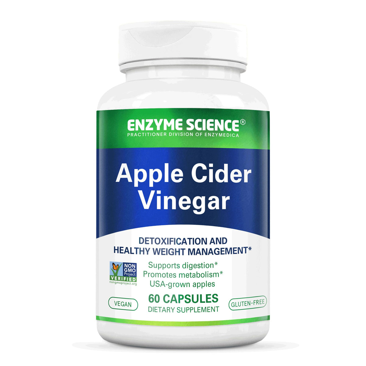 Enzyme Science Apple Cider Vinegar Supplement - 60 Capsules
