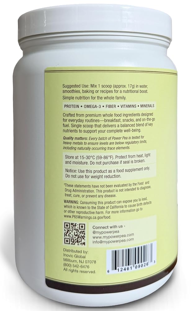 POWER PEA Plant Based Vegan Protein Powder Coconut Creme - 13.6 oz - image 2