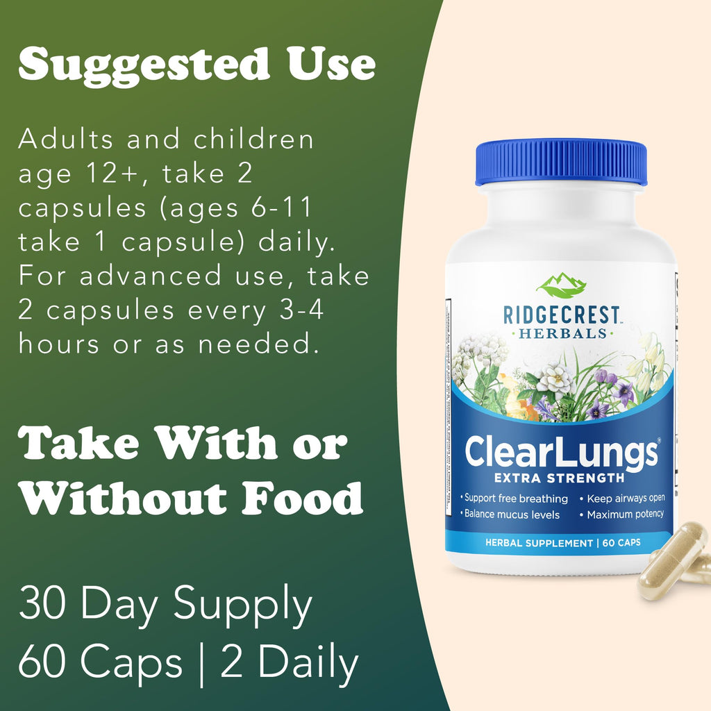 RidgeCrest Herbals ClearLungs Extra Strength