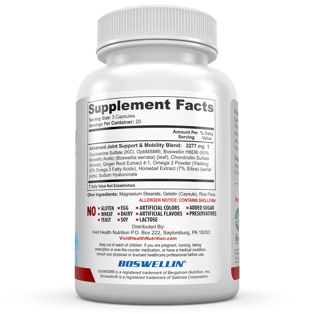 Flexacil Ultra Joint Formula with Glucosamine Sulfate - 3 Bottles - image 4