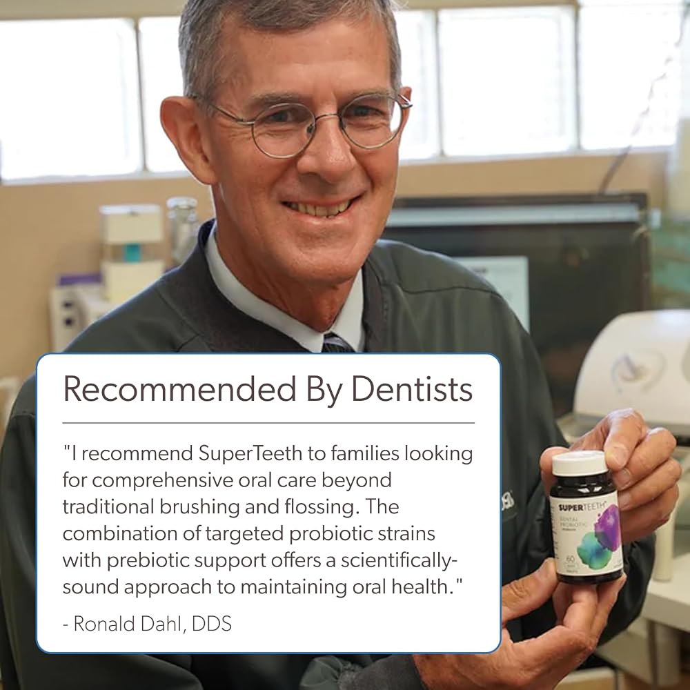 SUPER TEETH SuperTeeth Oral Probiotics for Mouth Bad Breath & Cavities