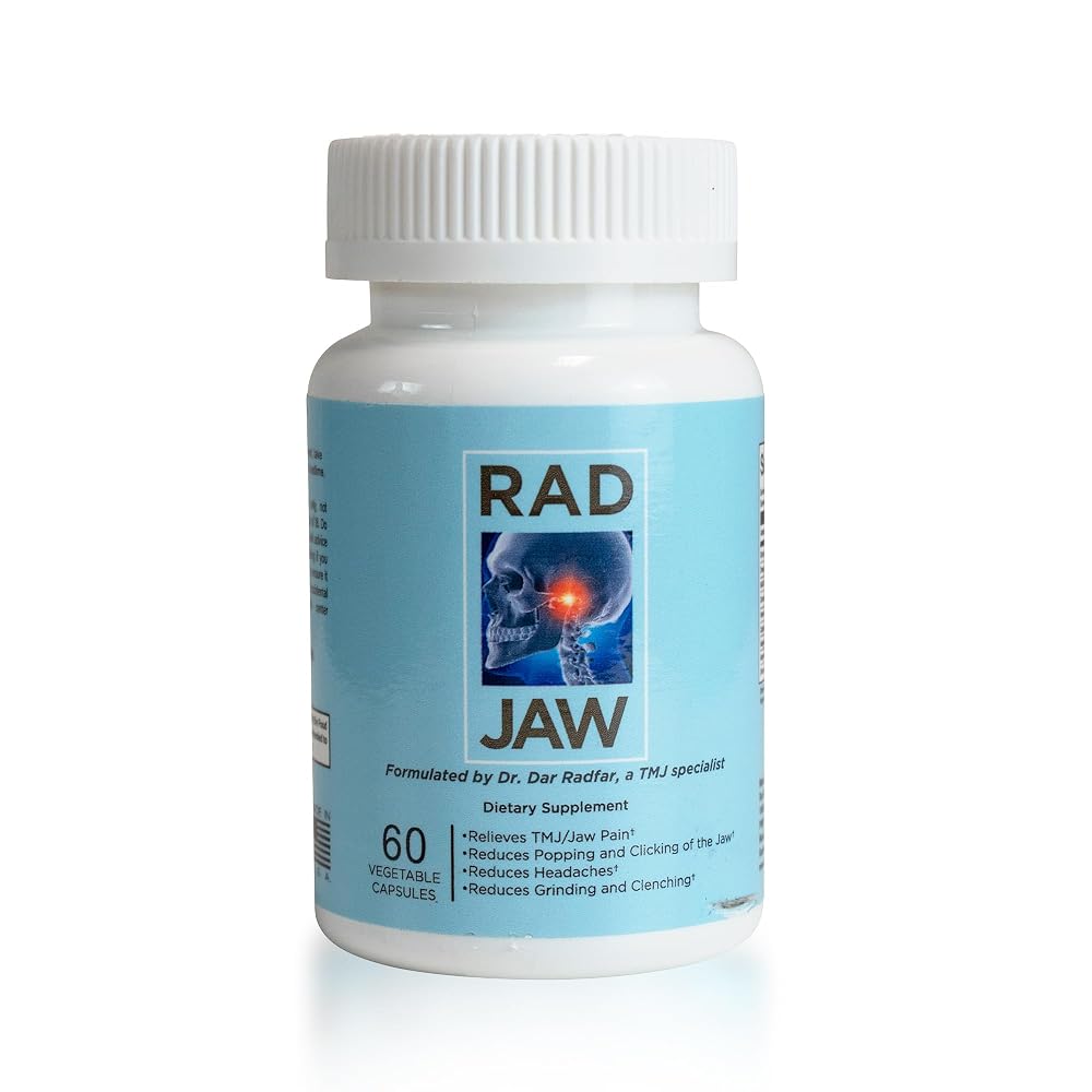 Rad Health RAD JAW TMJ Supplement for Jaw Discomfort - 60 Capsules