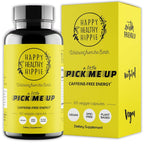 Happy Healthy Hippie Caffeine Free Energy Pills, 7 Herb Complex - 60 Capsules