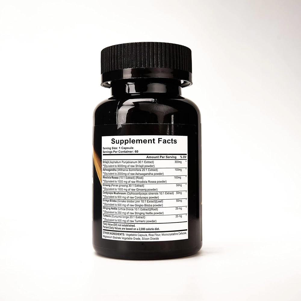 Xuore Shilajit Mushroom & Herb Supplement - 180 Capsules - image 6