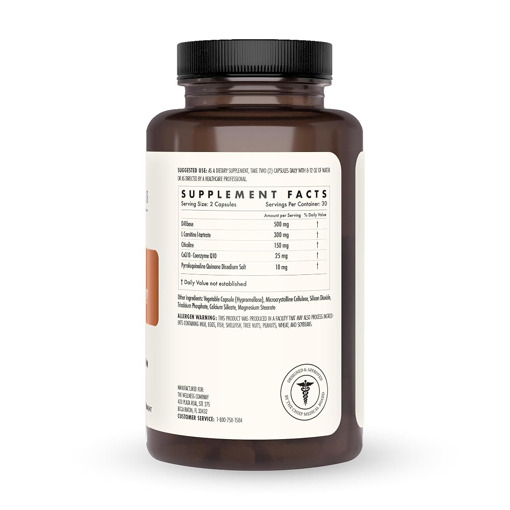 The Wellness Company Elevated Energy Caffeine-Free Capsules - 60 Count - image 3