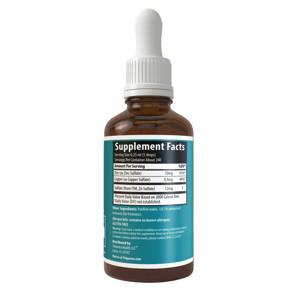 Triquetra Health Ionic Zinc Plus Copper Liquid Concentrate - 2 Fl Oz - image 9
