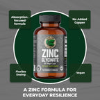 Pure Lab Vitamins Zinc Glycinate - 60 Vegetarian Capsules - image 3