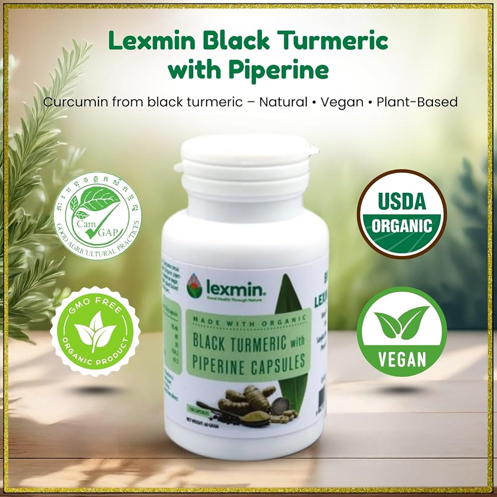 Lexmin Moringa Leaf & Turmeric Capsules - 60 Capsules - image 2