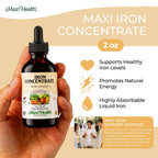 Maxi Health High Potency Liquid Iron Supplement, Berry - 2 fl oz - image 2