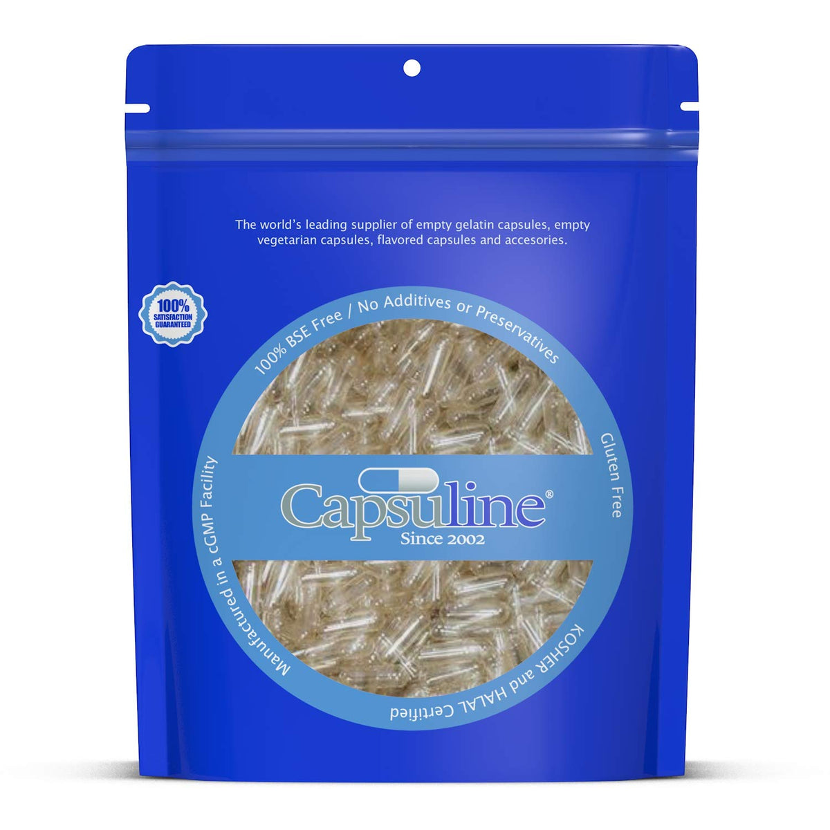Capsuline - Size 4 Clear Empty Gelatin Capsules