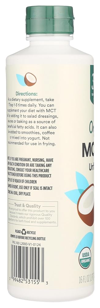 365 by Whole Foods Market Organic MCT Oil - 16 Fl Oz - image 4