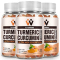 WACHRAY Turmeric Curcumin Gummies with Ginger & Black Pepper - 240 Count