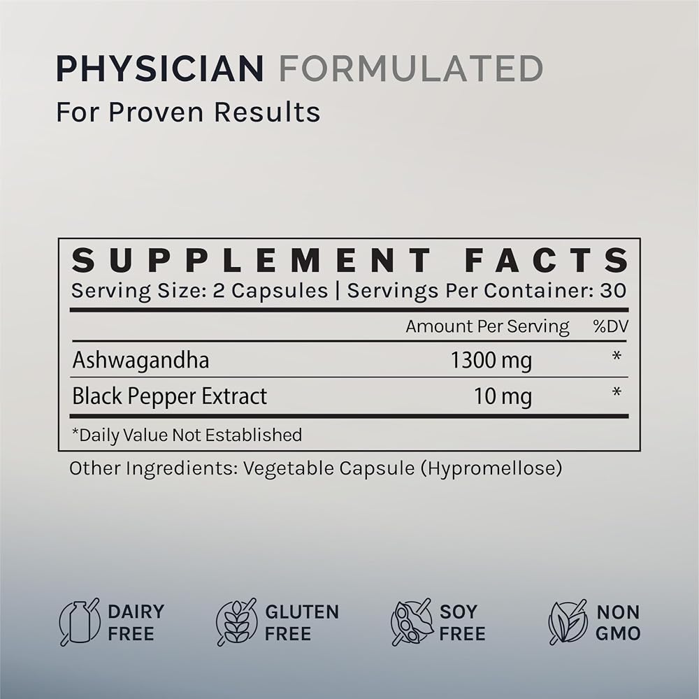 InfiniWell Ashwagandha Supplements with Shoden Root - 60 Capsules - image 5