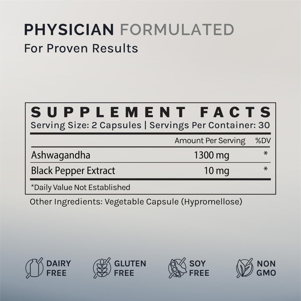 InfiniWell Ashwagandha Supplements with Shoden Root - 60 Capsules - image 5