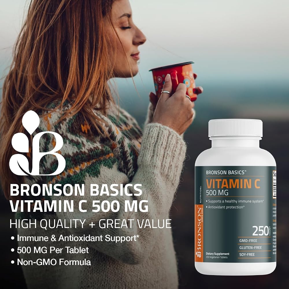 Bronson Vitamin C 500 MG Supports a Healthy Immune System