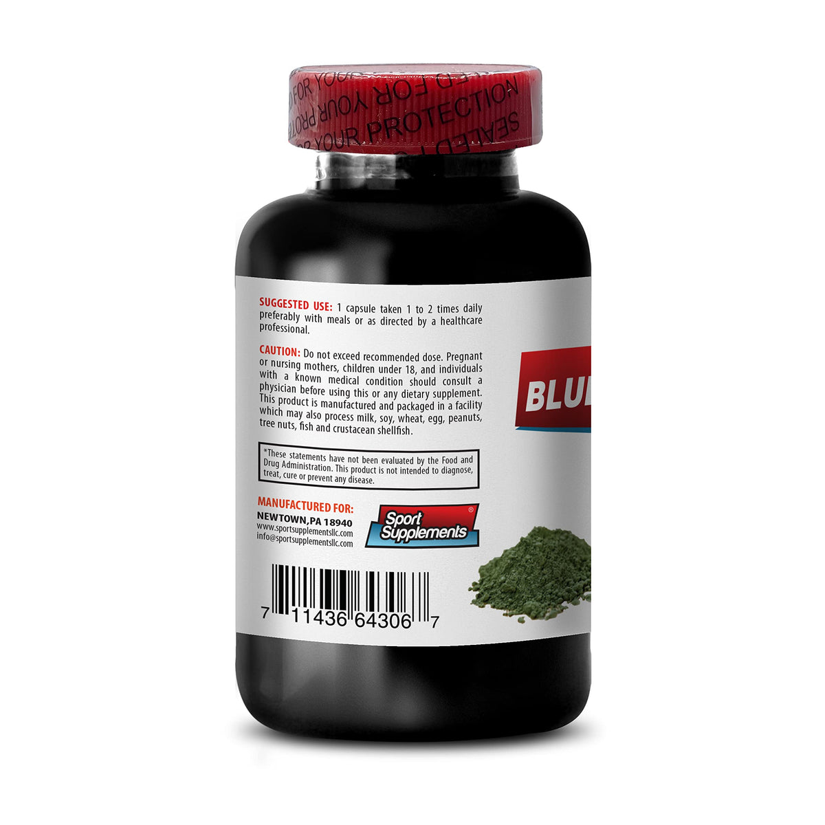 Sport Supplement Klamath Blue Green Algae 500mg - 60 Capsules - image 3