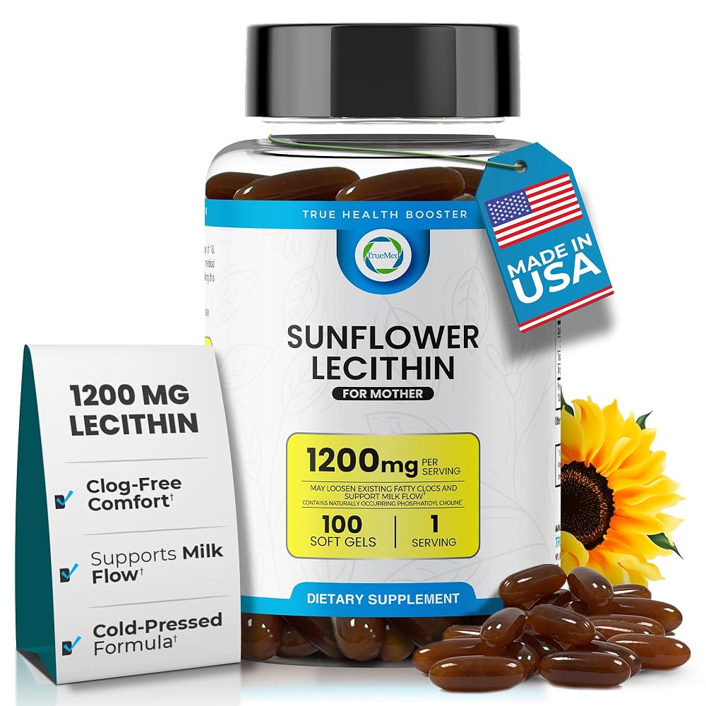 TRUEMED Organic Sunflower Lecithin Breastfeeding Supplement