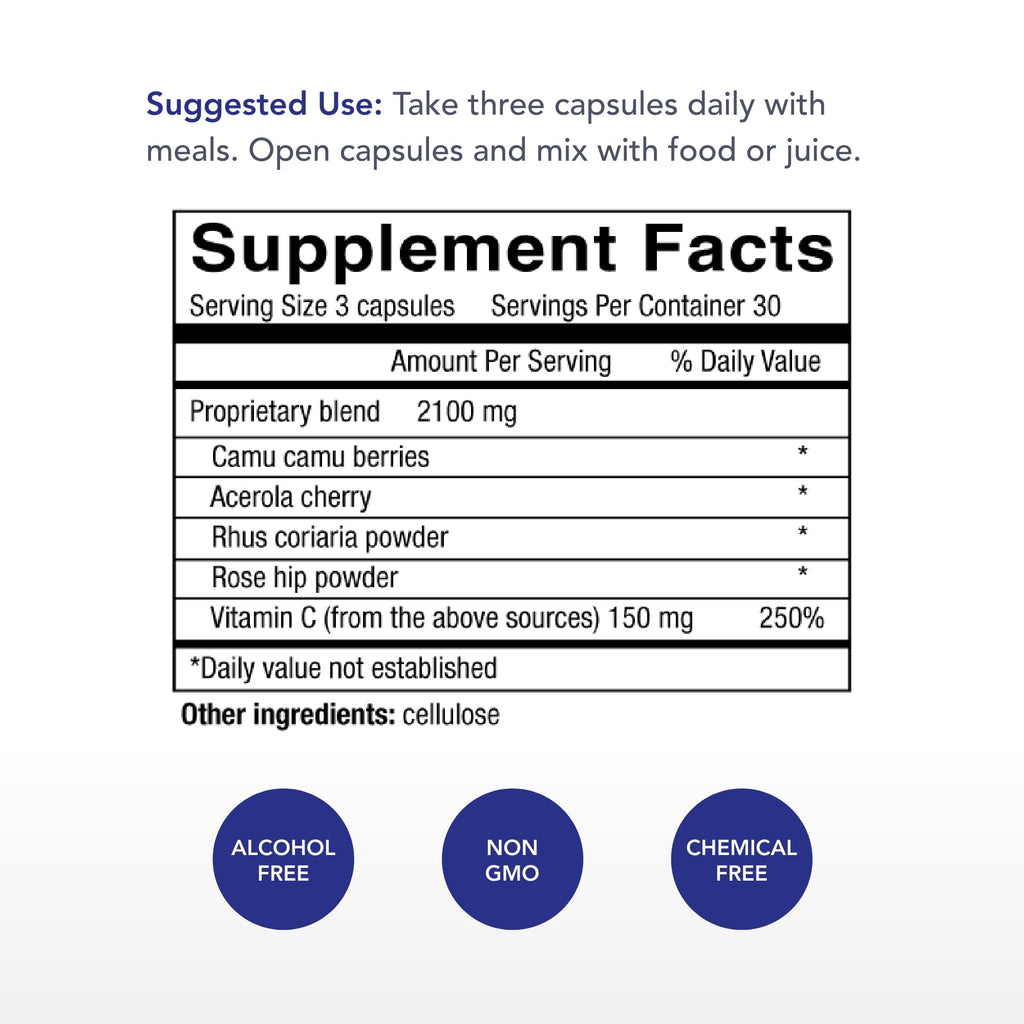Physician's Strength Power-C Raw Food Vitamin C - 90 Capsules - image 2
