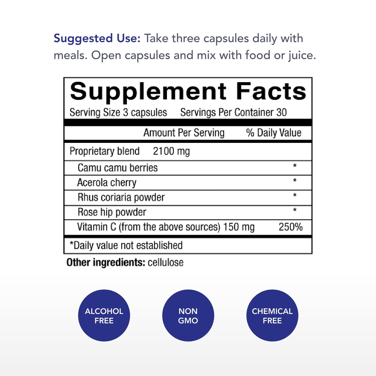 Physician's Strength Power-C Raw Food Vitamin C - 90 Capsules - image 2