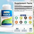 Best Naturals TUDCA 250mg (Tauroursodeoxycholic Acid) - 60 Veg - image 4