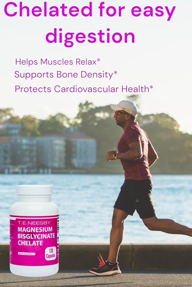 T.E. Neesby Magnesium Bisglycinate Chelate - 120 Vegetarian Capsules - image 6