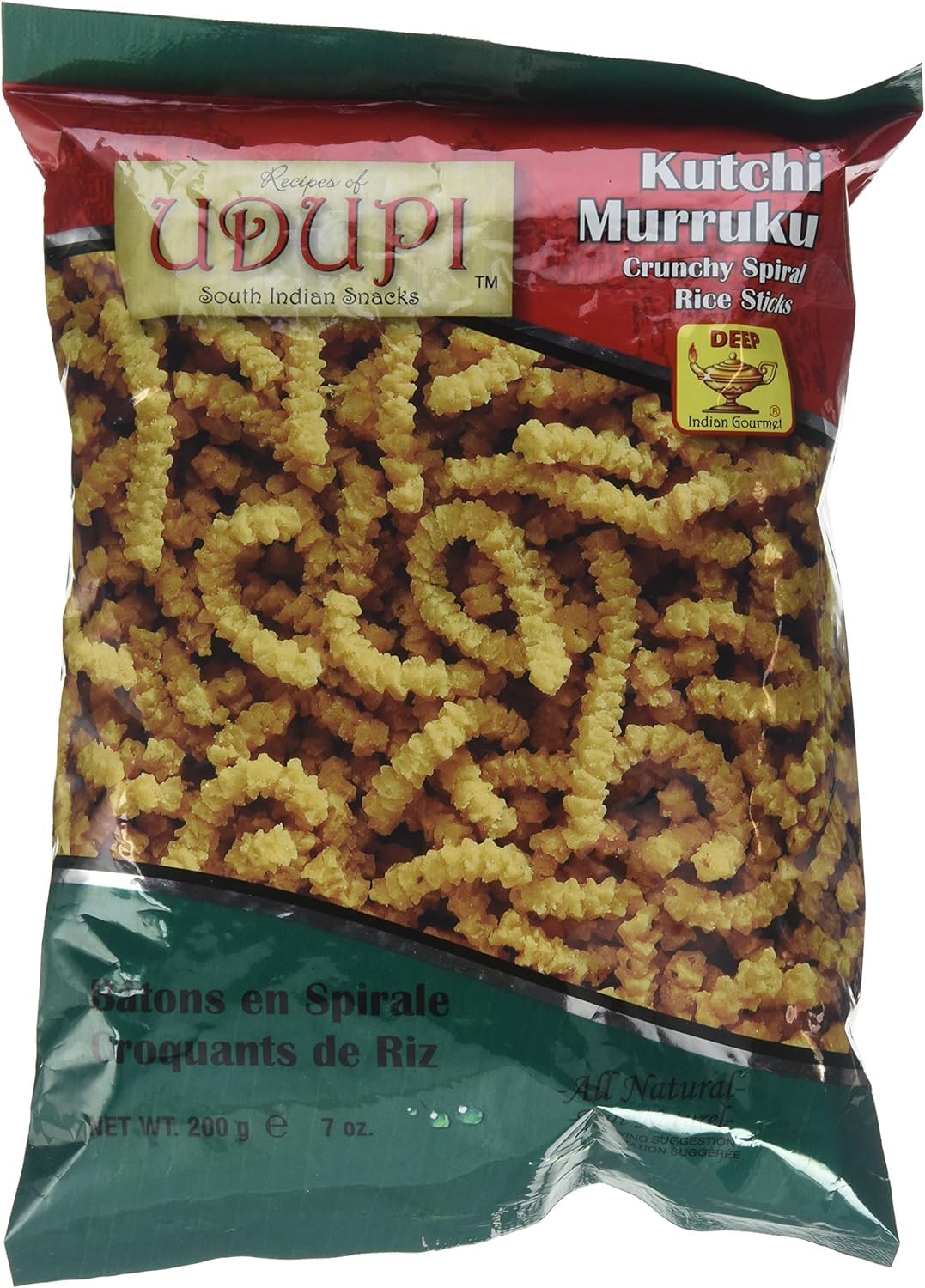 Udupi Snacks Kutchi Murukku Rice Flour Snack - 200g