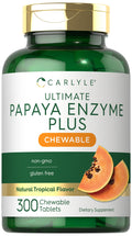 Carlyle Papaya Enzyme Chewable Tablets - 300 Count